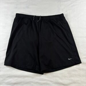 Nike Dri-FIT Running Shorts Mens XL Black Excellent Athletic Mesh Liner 7 Inch
